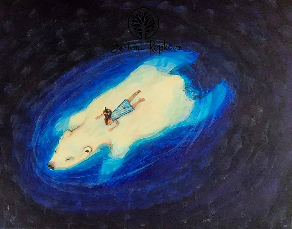 Na Chrbte Ľadového Medveďa Painting