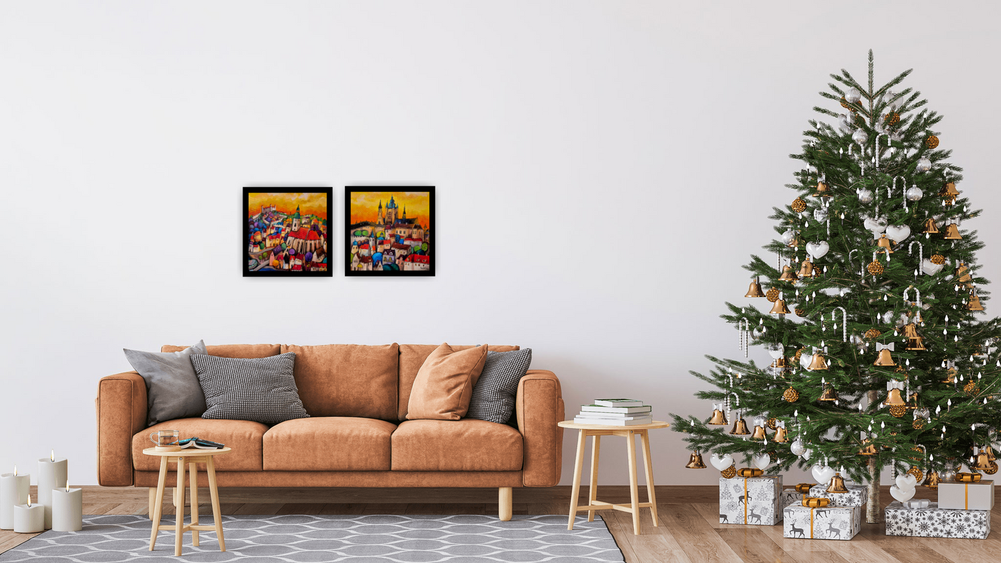 Bratislava - Praha, diptych