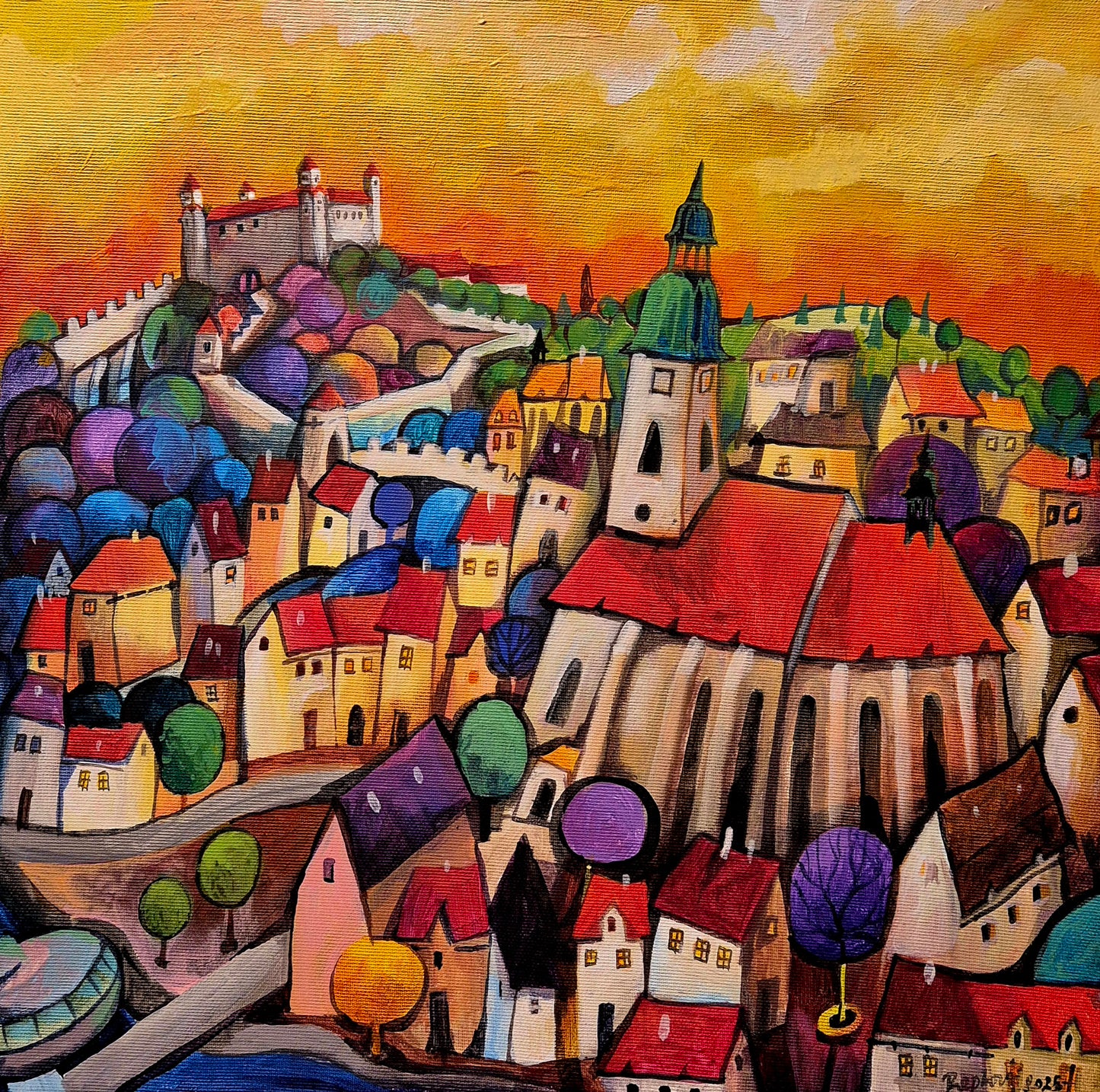 Bratislava - Praha, diptych