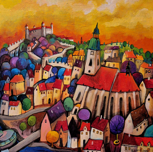 Bratislava - Praha, diptych