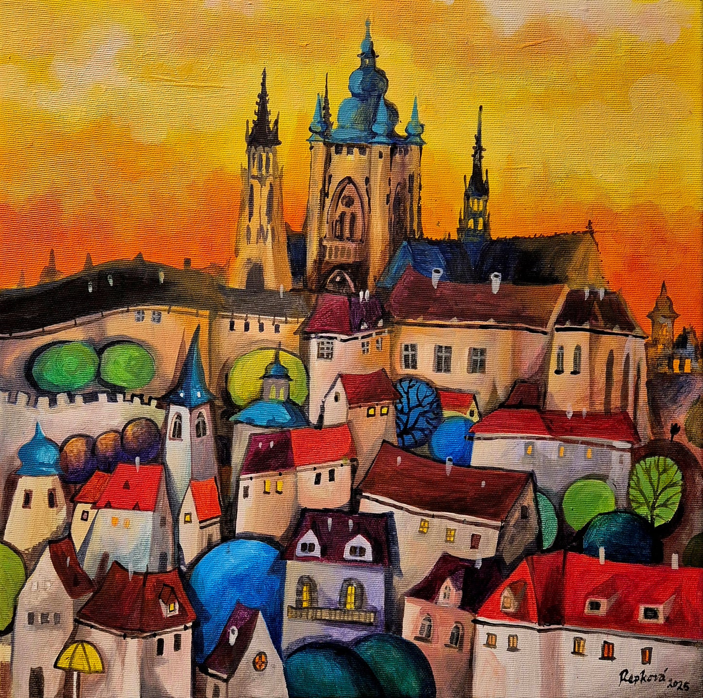 Bratislava - Praha, diptych