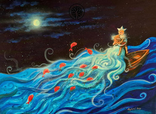 Starec A Vnuk Painting